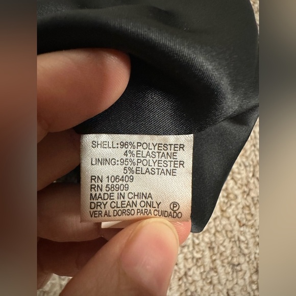 ANTONIO MELANI Pink Floral Pencil Skirt with Black Lace size 6 - Picture 6 of 7